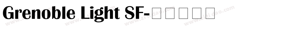 Grenoble Light SF字体转换